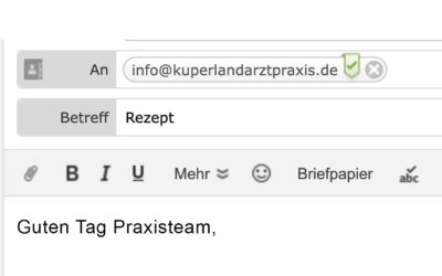 Schreiben Sie an info@kuperlandarztpraxis.de